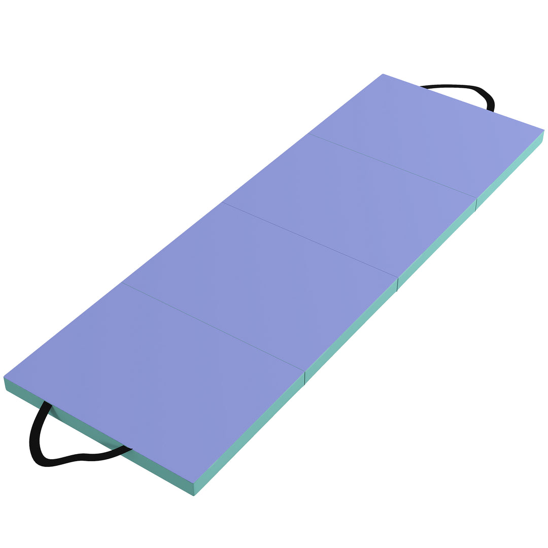 Foldable Gymnastics Mat, 6 ft Long &amp; Four Folding Thick Exercise Tumbl