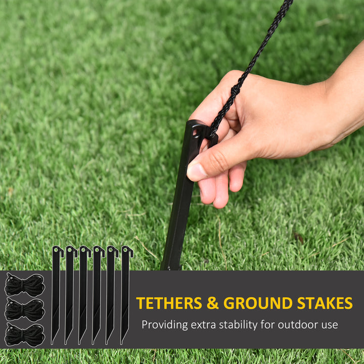 MCL 6ft Christmas Inflatable Gingerbread Man & Santa Hat Safe Outdoor Decoration w/ Accessories