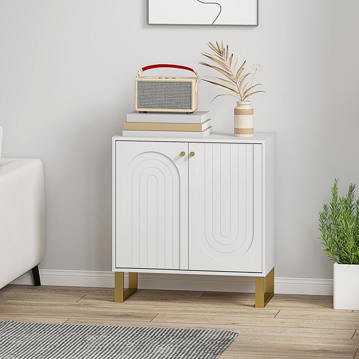 2-Door Sideboard Storage Cabinet - White