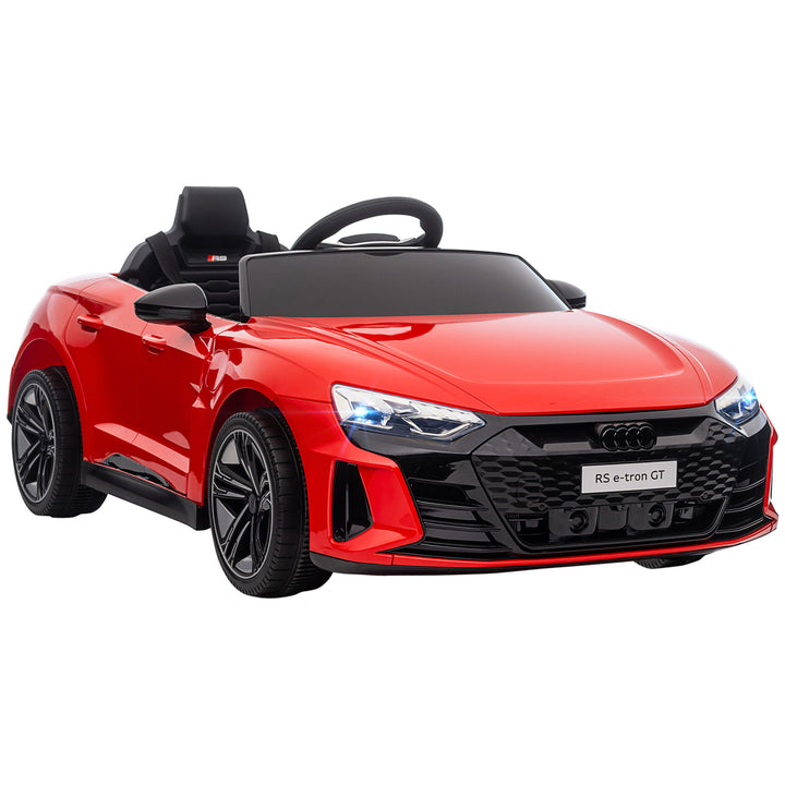 Kids Electric Ride On Car HOMCOM Audi Licensed 12V Electric Car, with Remote Control, Suspension System, Lights, Music, Motor - Red | Aosom UK