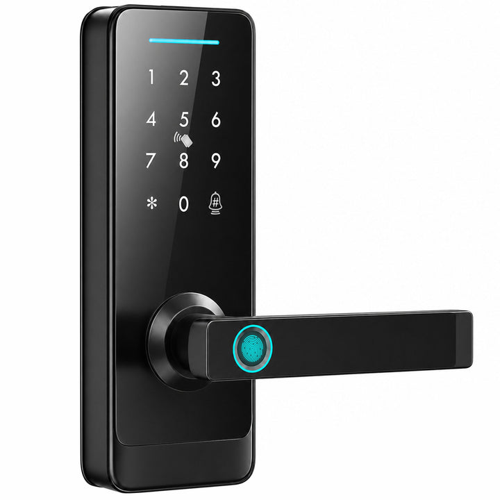 Smart Door Lock, 5-in-1 (Fingerprint/Passcode/Bluetooth APP/NFC