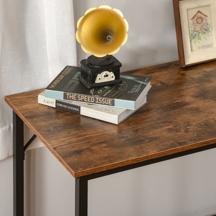 L-Shaped Computer Desk Industrial Corner Writing Desk with Adjustable Storage Shelf Space-Saving Home Office Workstation 150 x 120 x 75 cm Rustic Brown