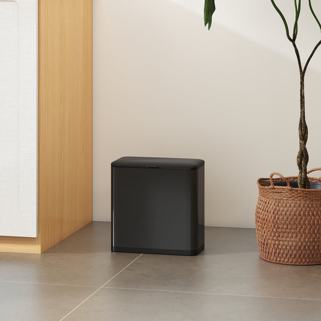 MCL 8L Hanging Kitchen Bin, Rubbish bin with Lid and Removable Inner Bucket for Kitchen Cabinet Door, Under Sink, Office