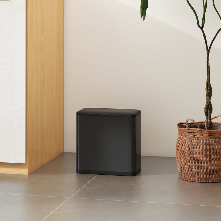 MCL 8L Hanging Kitchen Bin, Rubbish bin with Lid and Removable Inner Bucket for Kitchen Cabinet Door, Under Sink, Office