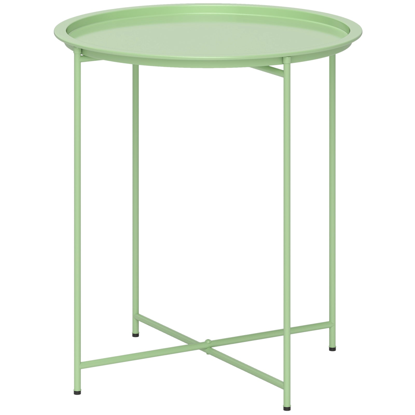 Steel Removable Tray Top Garden Table - Green