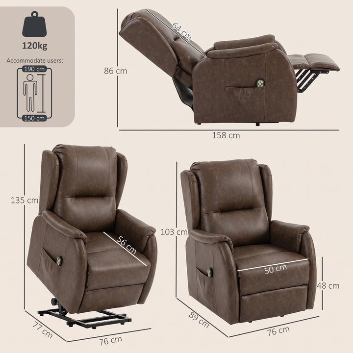 Power Lift Recliner Chair, Dual Motor Electric Lift Chair for Elderly 