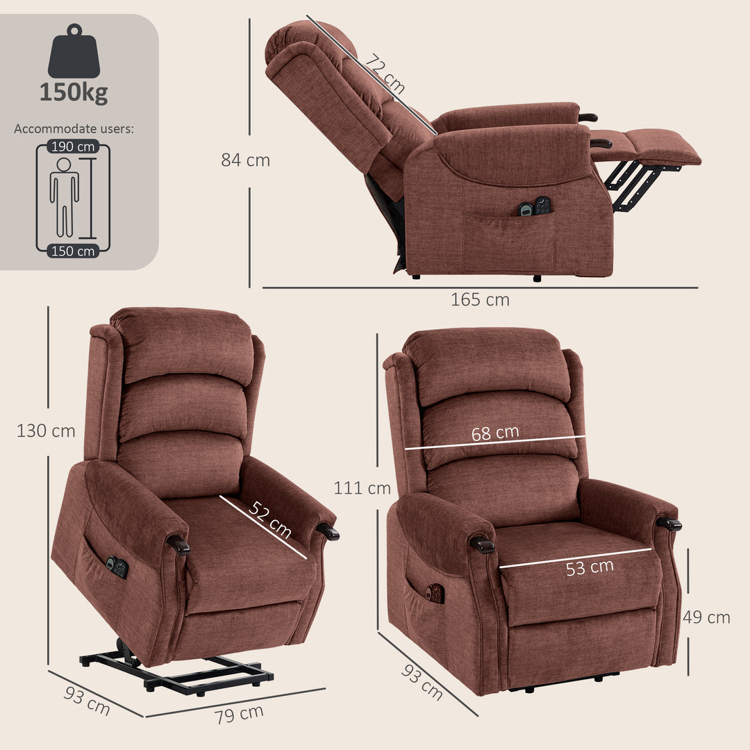 Power Lift Recliner with Vibration Massage and Heat, Lift Chair for Ta