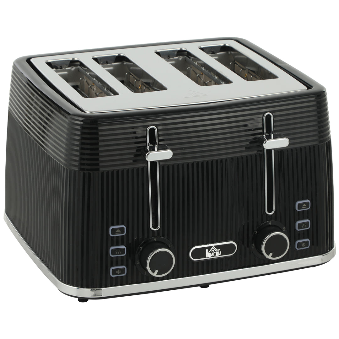4 Slice Toaster with 7 Browning Levels, Bread Toaster with Removable C