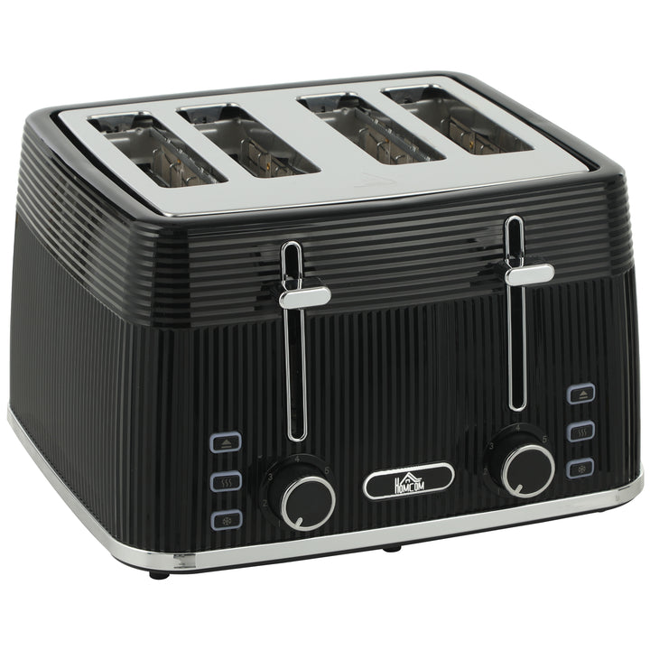 4 Slice Toaster with 7 Browning Levels, Bread Toaster with Removable C