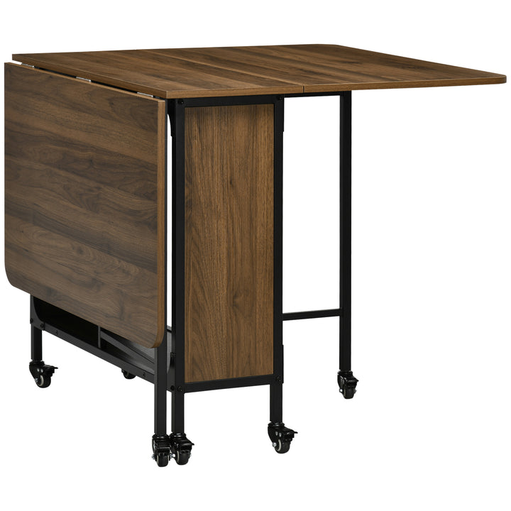 MCL Six-Person Drop Leaf Dining Table - Brown/Black