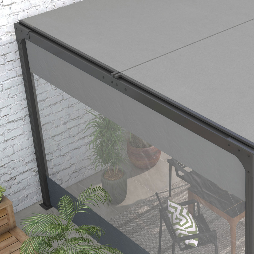 Set of Two 3 x 2m Replacement Pergola Panels - Grey