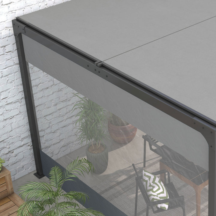 Set of Two 3 x 2m Replacement Pergola Panels - Grey