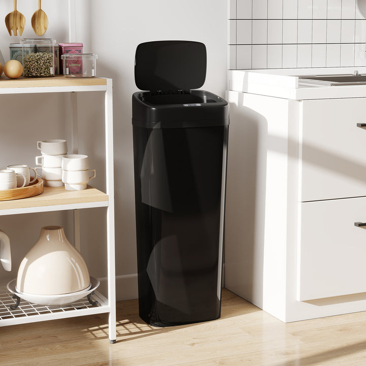 50L Stainless Steel Sensor Bin - Silver Tone