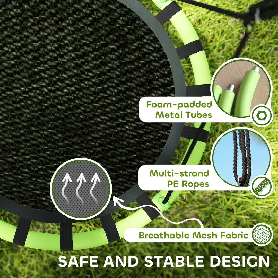 100cm Diameter Kid Nest Swing Seat with Height Adjustable Ropes for - view 4
