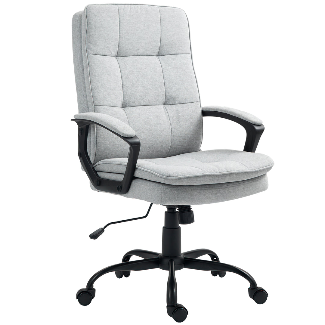 Linen-Look Double-Padded Office Chair