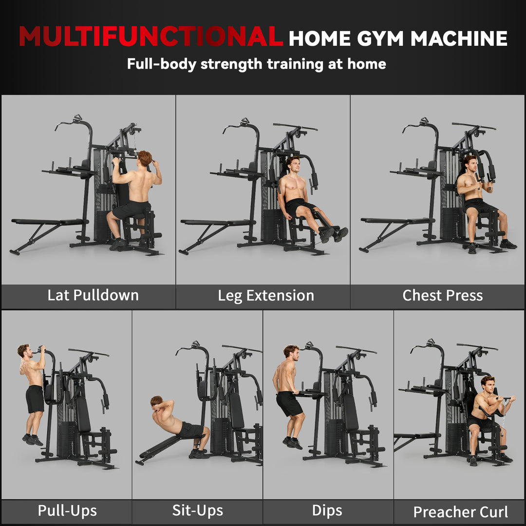 All-in-One Home Gym Machine, Multifunctional Power Cage with 69 kg Wei