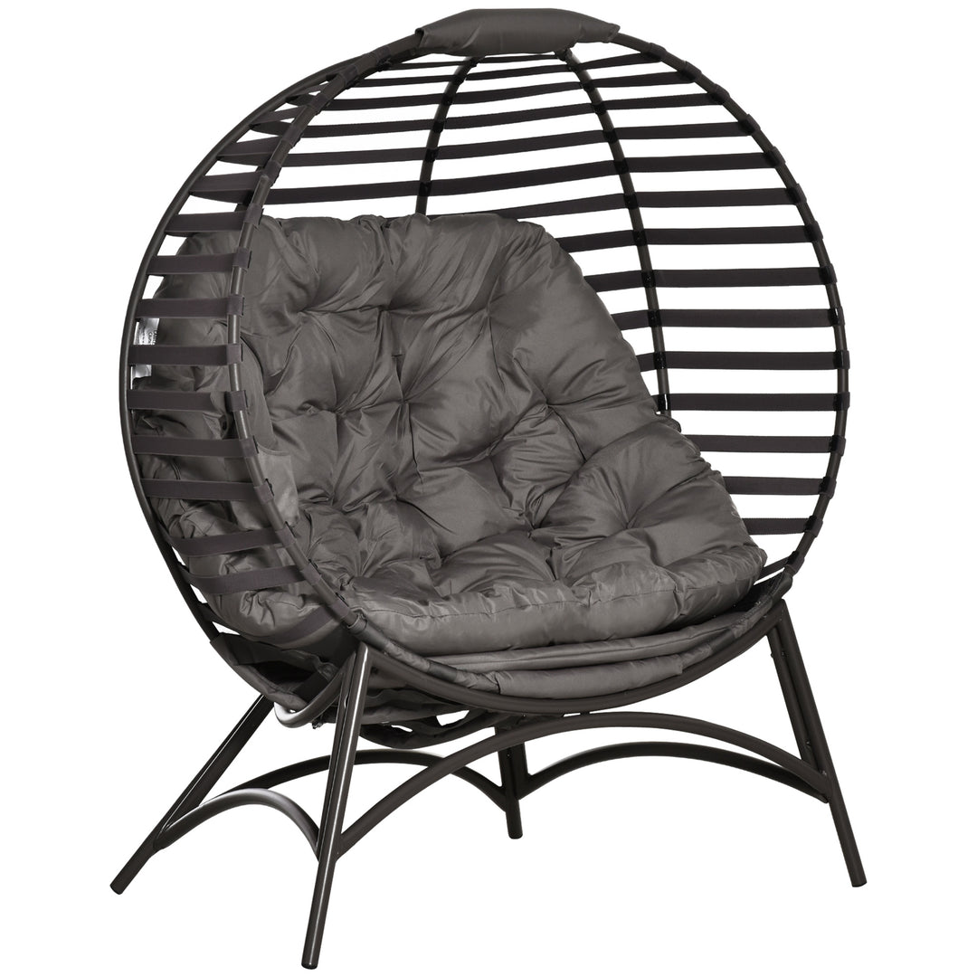 MCL Egg Chair with Cushion & Side Pocket - Brown