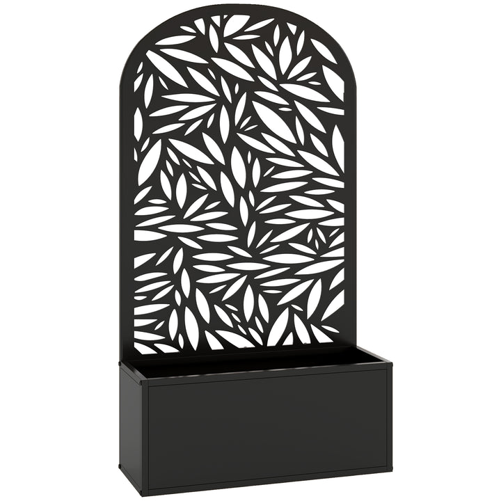 Metal Garden Bed for Garden with Trellis, Wall Mounted or Freestanding