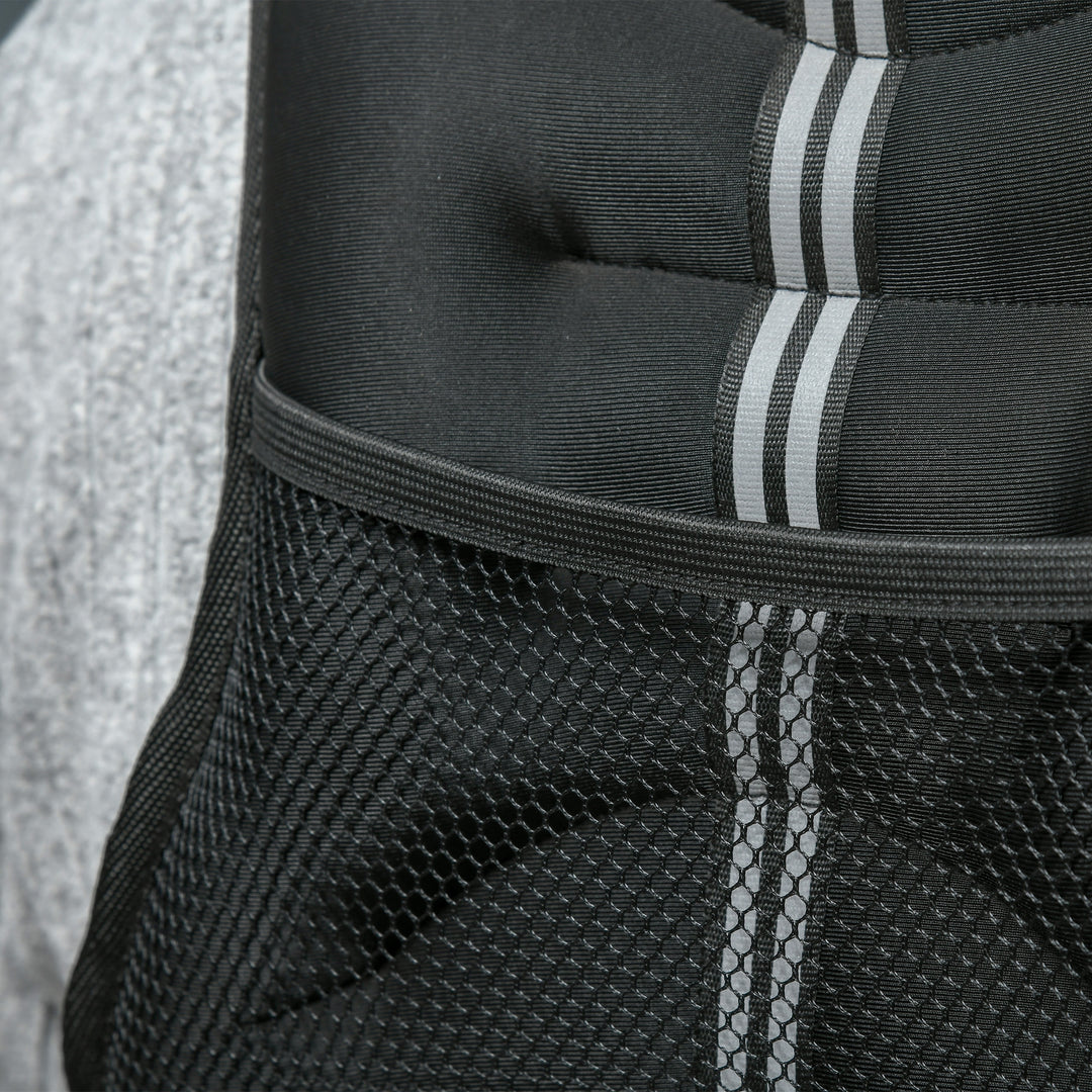 10KG Weighted Vest, Running Weight Vest with Adjustable Straps, Convenient Pocket and Reflective Strips, for Men and Women Cardio Exercise Strength Training Workout