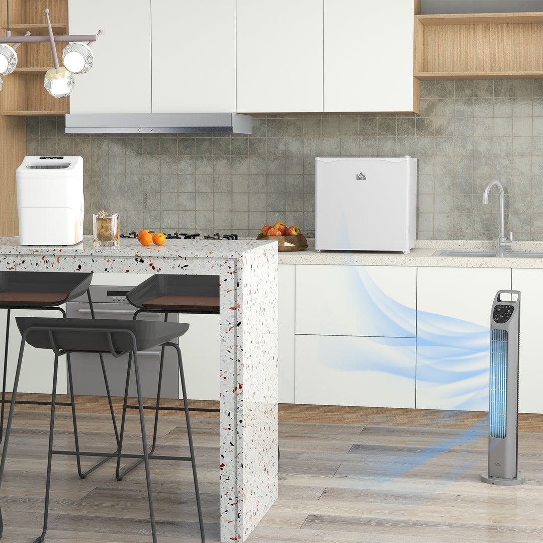 12kg Countertop Ice Cube Machine, with Scoop - White