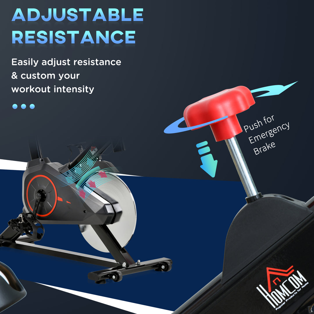 MCL Indoor Upright Exercise Bike Machine, with Adjustable Seat, Resistance, Handlebar, LCD Display