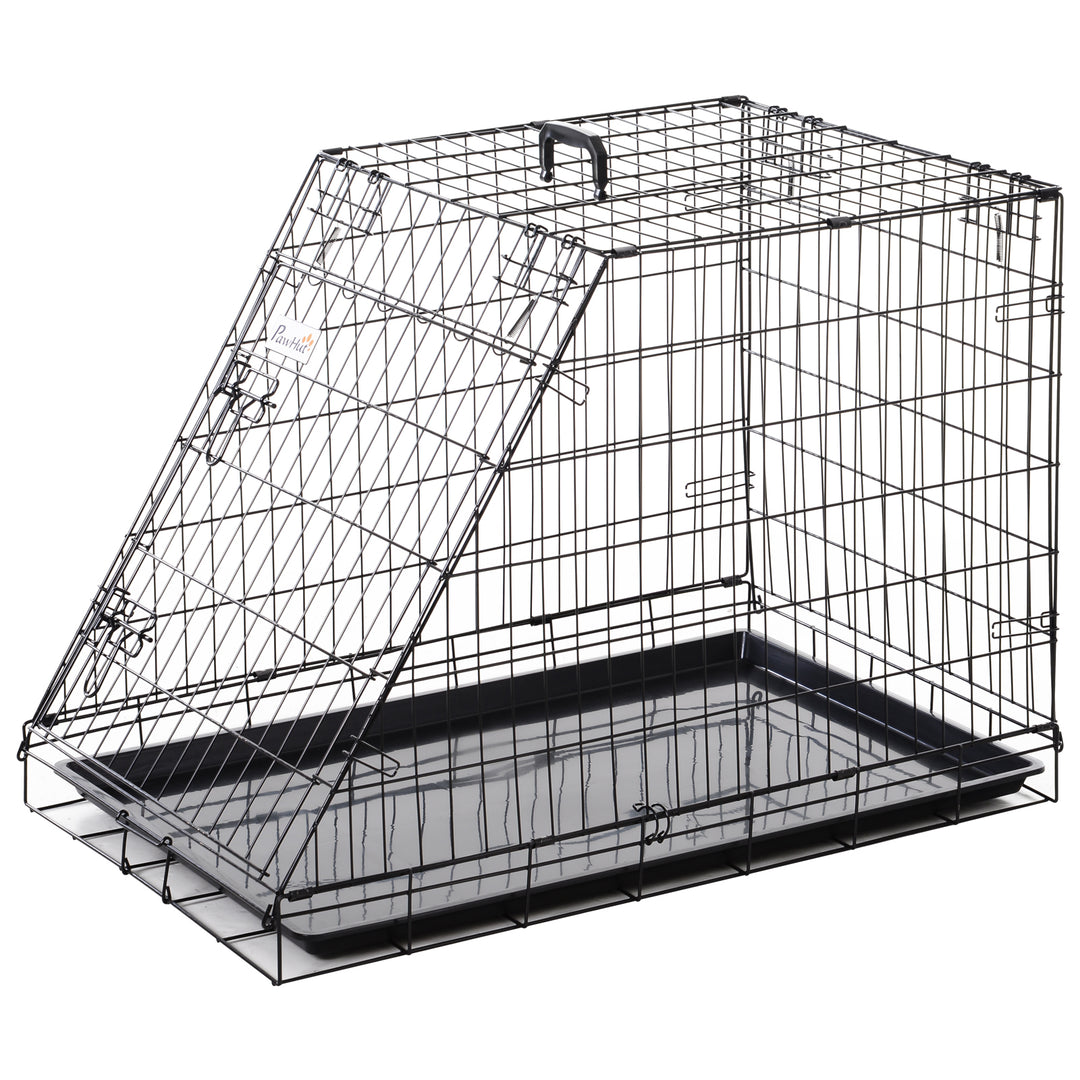 MCL Trapeze Collapsible Dog Pet Travel Box Cage Removable Tray 93 x 58 x 65cm