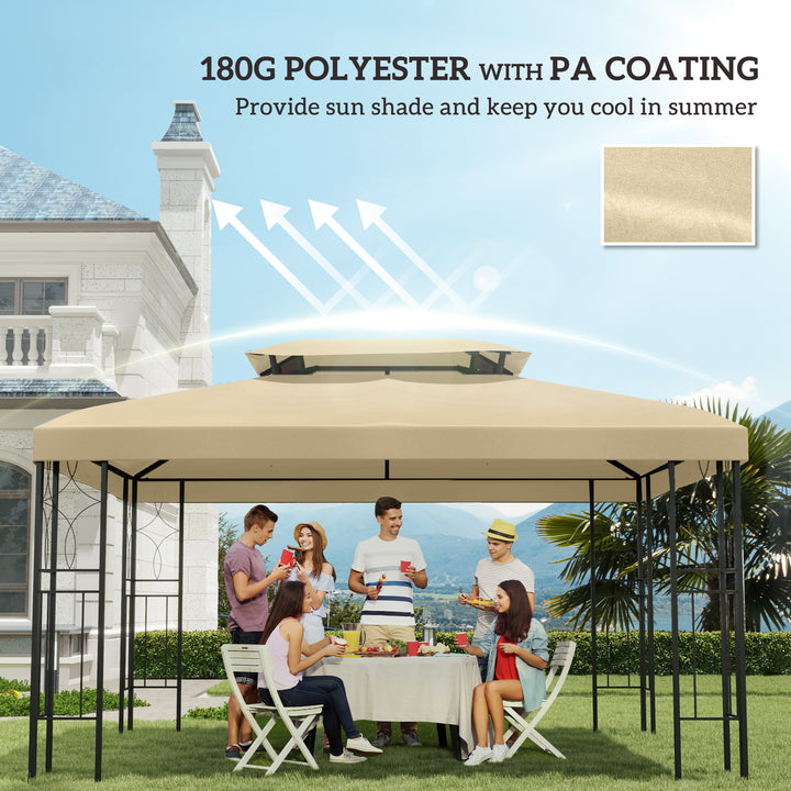Gazebo Roof Replacement, for 3 x 4m Frames - Cream
