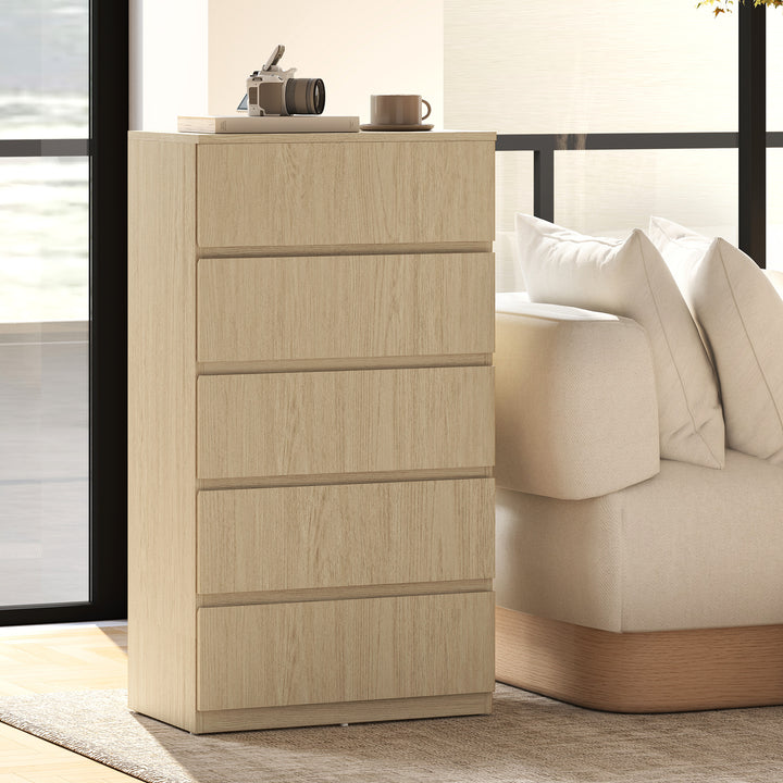 Chest of Drawers, 5-Drawer Storage Cabinets, Modern Dresser, Storage D