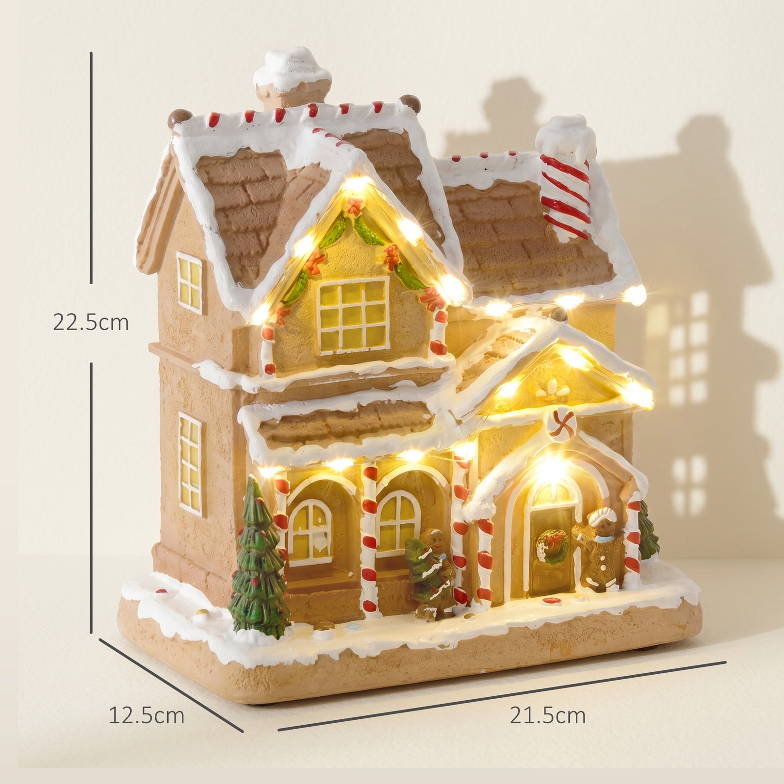 Gingerbread House Light & Music Christmas Decoration