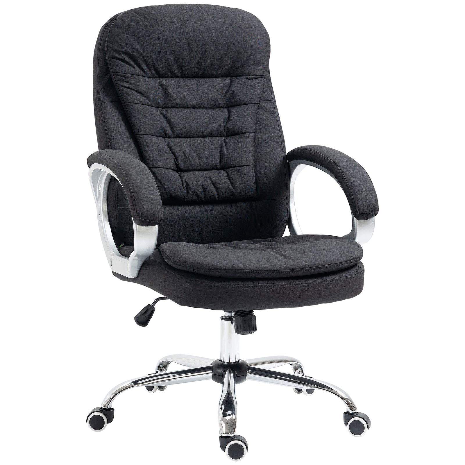 Office Chair Computer Chair Executive Office Chair with Height Adjustable, Comfortable Desk Chair for Home Office Fabric Black