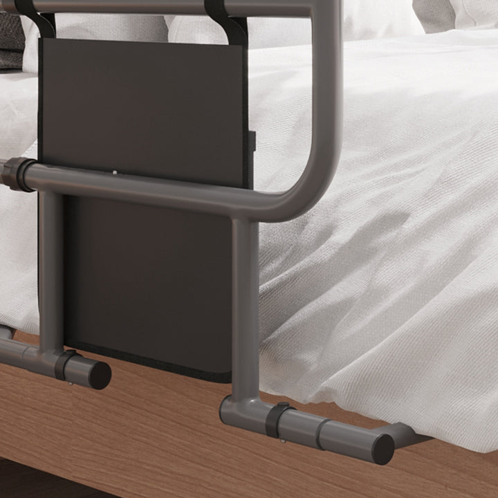 Folding Bed Rail for Elderly Adults, Bed Assist Rail with Storage Pock