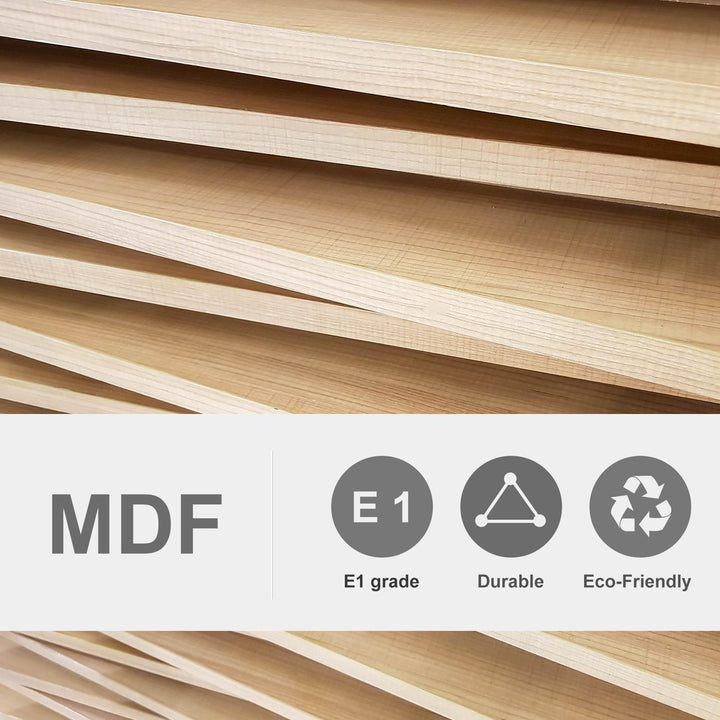 MCL Wood Cat Shelves, Wall-Mounted Cat Shelter, Curved Kitten Bed Perch Climber Furniture 41 x 28 x 21cm Brown