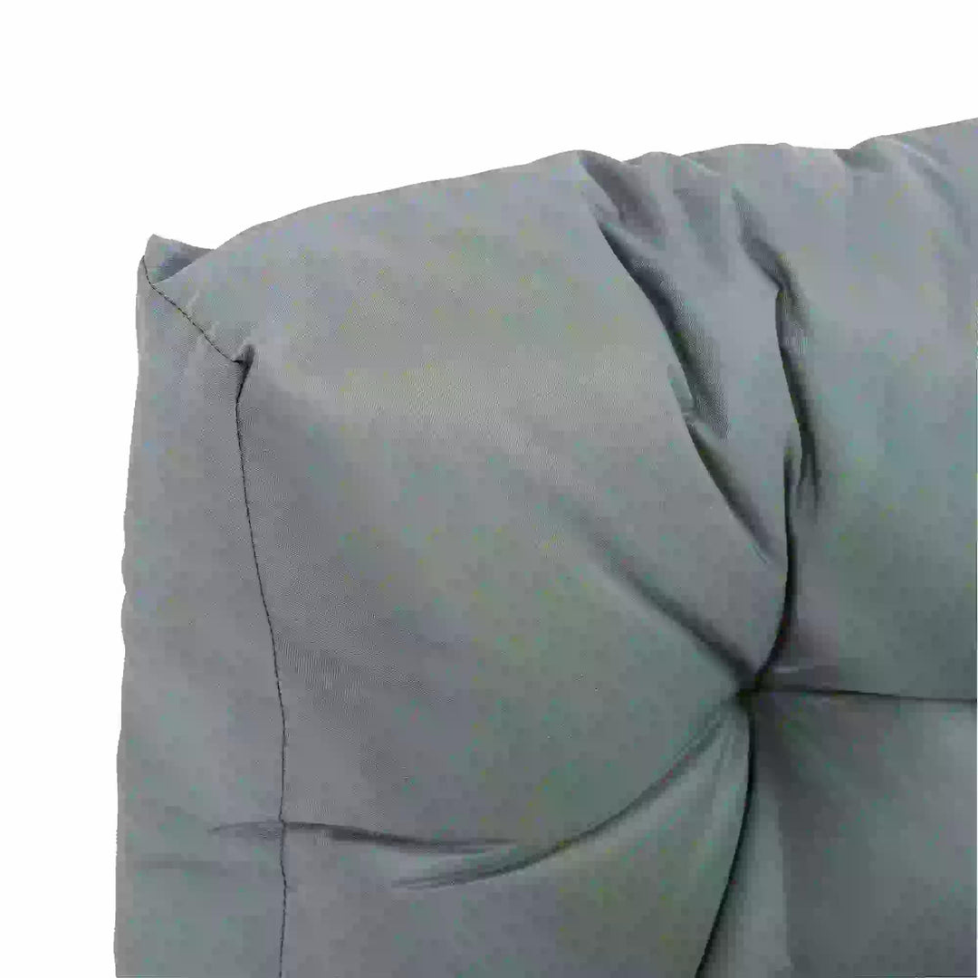 2Pcs Garden Tufted Pallet Cushions Seat Pad Back Cushion Indoor Outdoor Grey