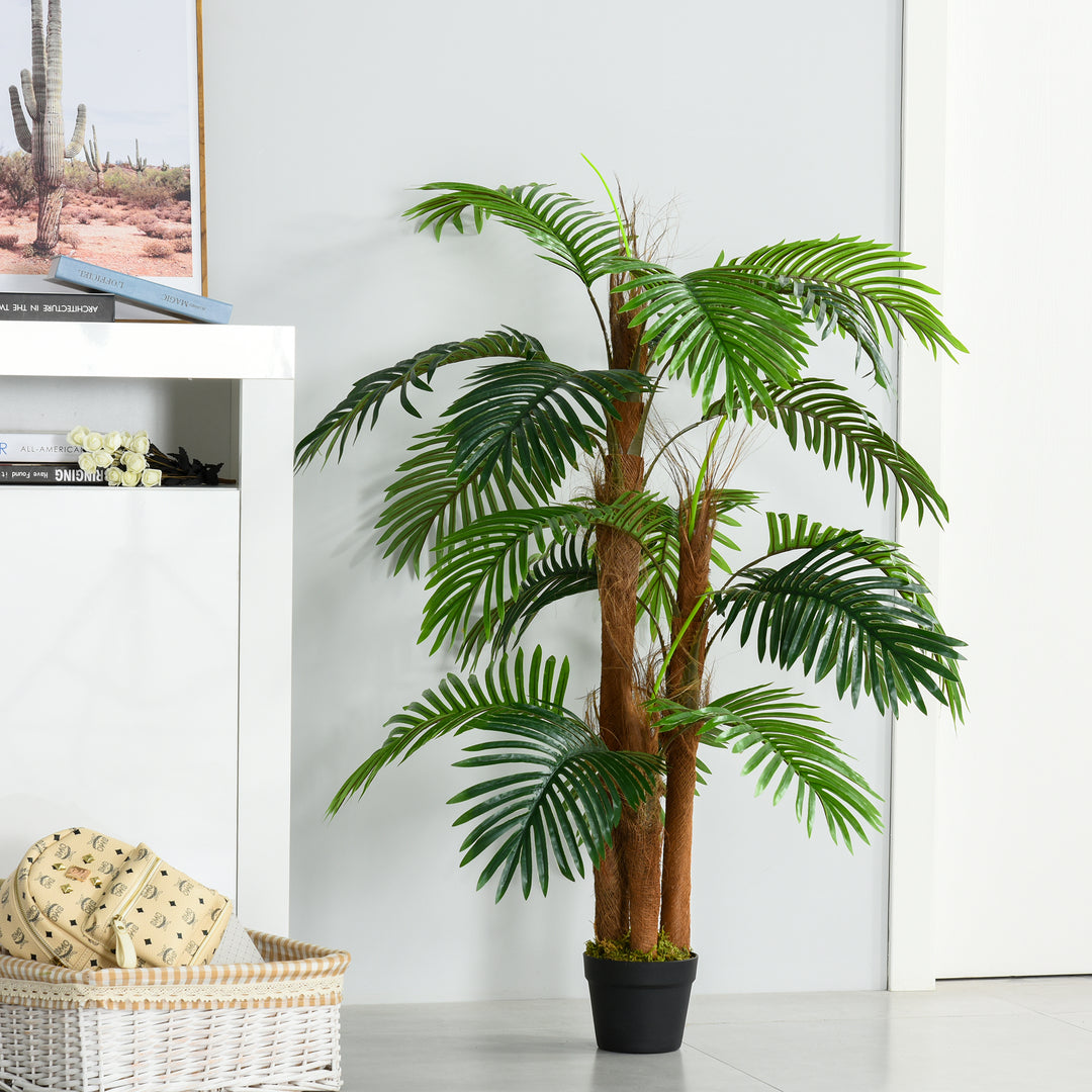 Artificial Plant Bamboo Artificial Tree Height 120 cm with Pot for Home Indoor Decor