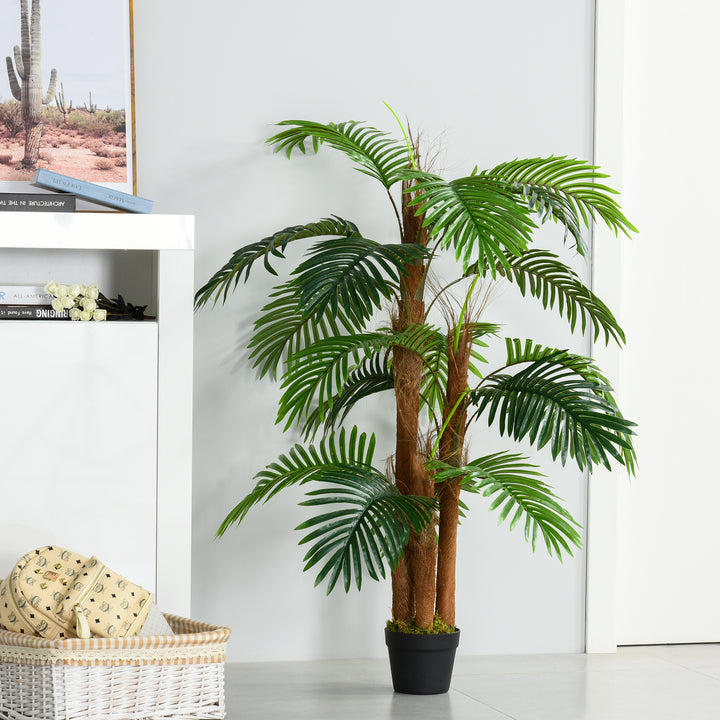 MCL Artificial Plant Bamboo Artificial Tree Height 120 cm with Pot for Home Indoor Decor