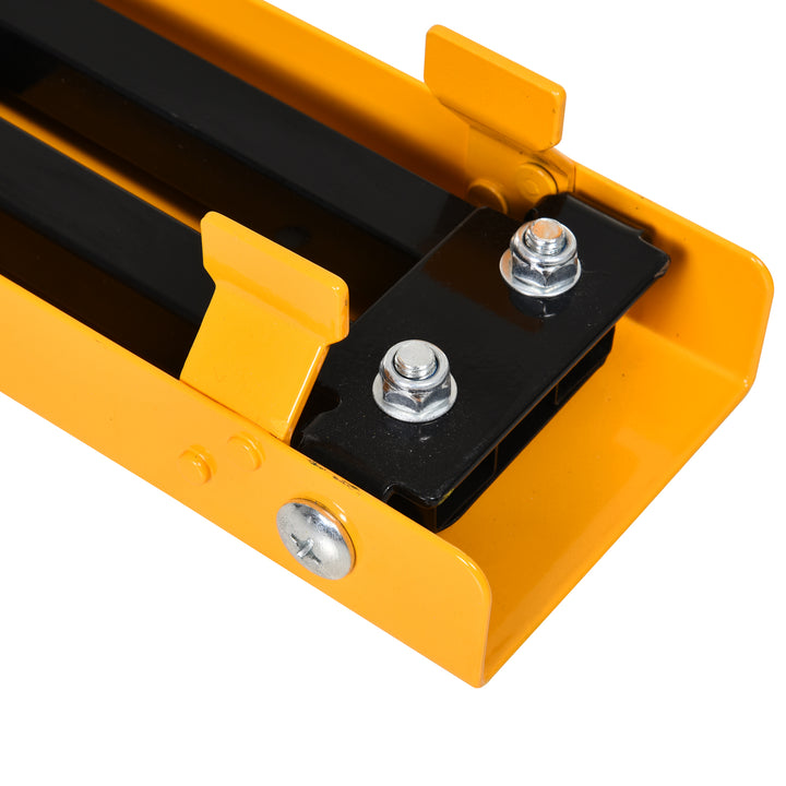 MCL 2PCS Saw Horse Twin Pack Folding Workbench Metal Trestle Stands with Non-slip EVA Surface for Sawing Work Max Load 125kg