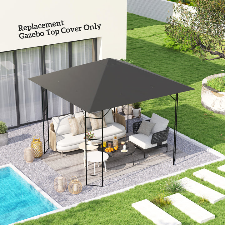 3 x 3(m) Gazebo Canopy Replacement Cover, Garden Gazebo Roof Replaceme