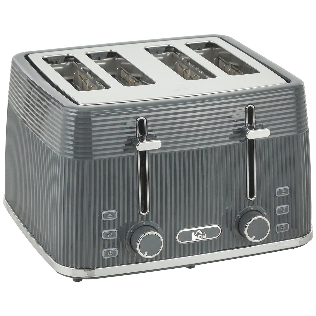 4 Slice Toaster with 7 Browning Levels, Bread Toaster with Removable C