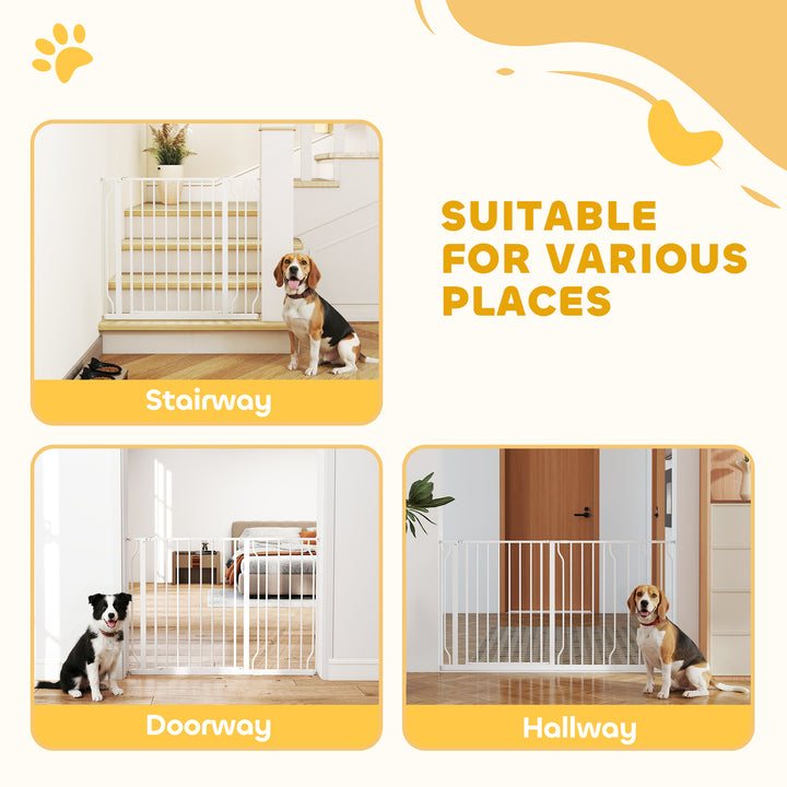 Extra Wide Dog Safety Gate, with Door Pressure, for Doorways, Hallways