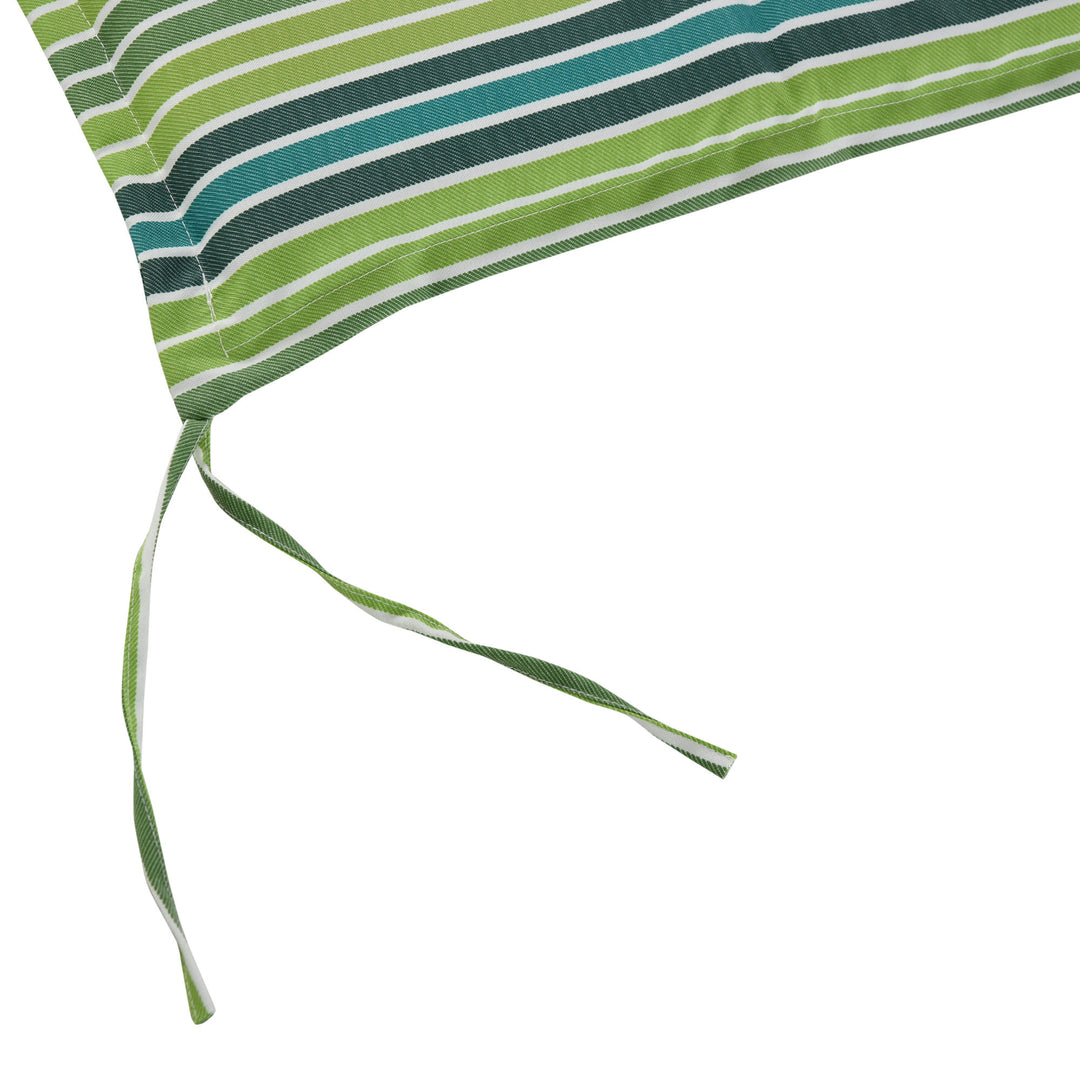 MCL Polyester Set Of 2 Swing Chair Cushion Green Stripes