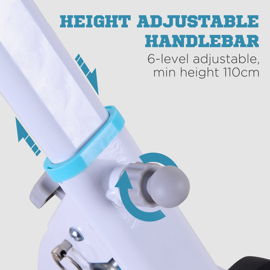 MCL Stepper w/ Handle Hand Grip Workout Fitness Machine For Fitness Aerobic Exercise Home Gym White