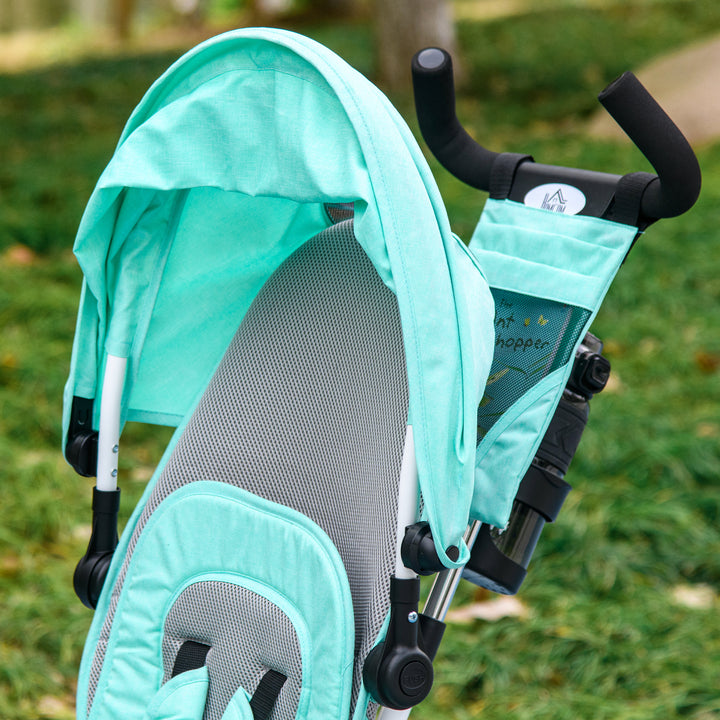 6 in 1 Kids Trike with Parent Handle, Canopy, 5-point Safety Belt, Storage, Footrest, Brake, for 1-5 Years, Green