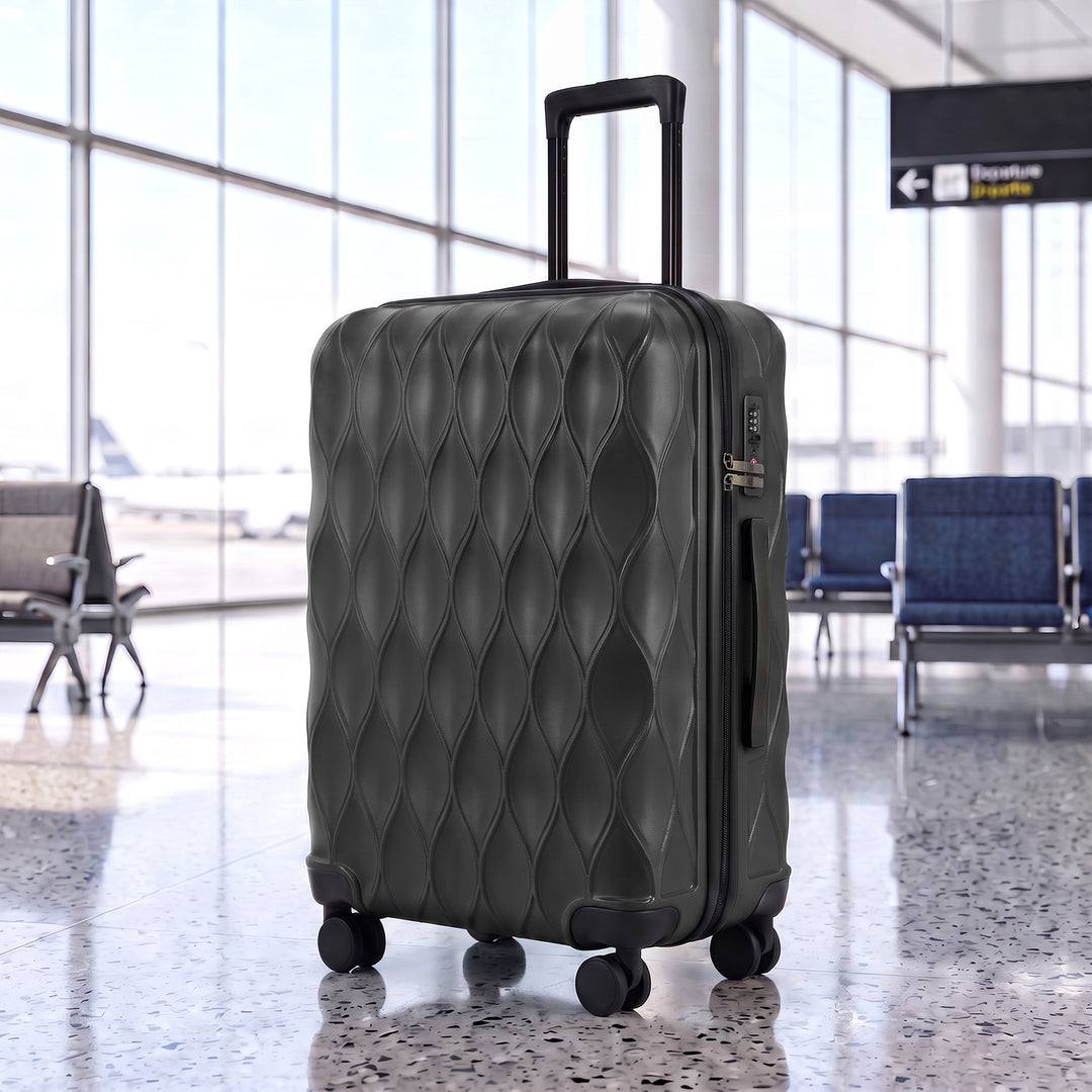 24Inch Suitcase, ABS Hard Shell Checked Luggage with TSA Lock - view 2
