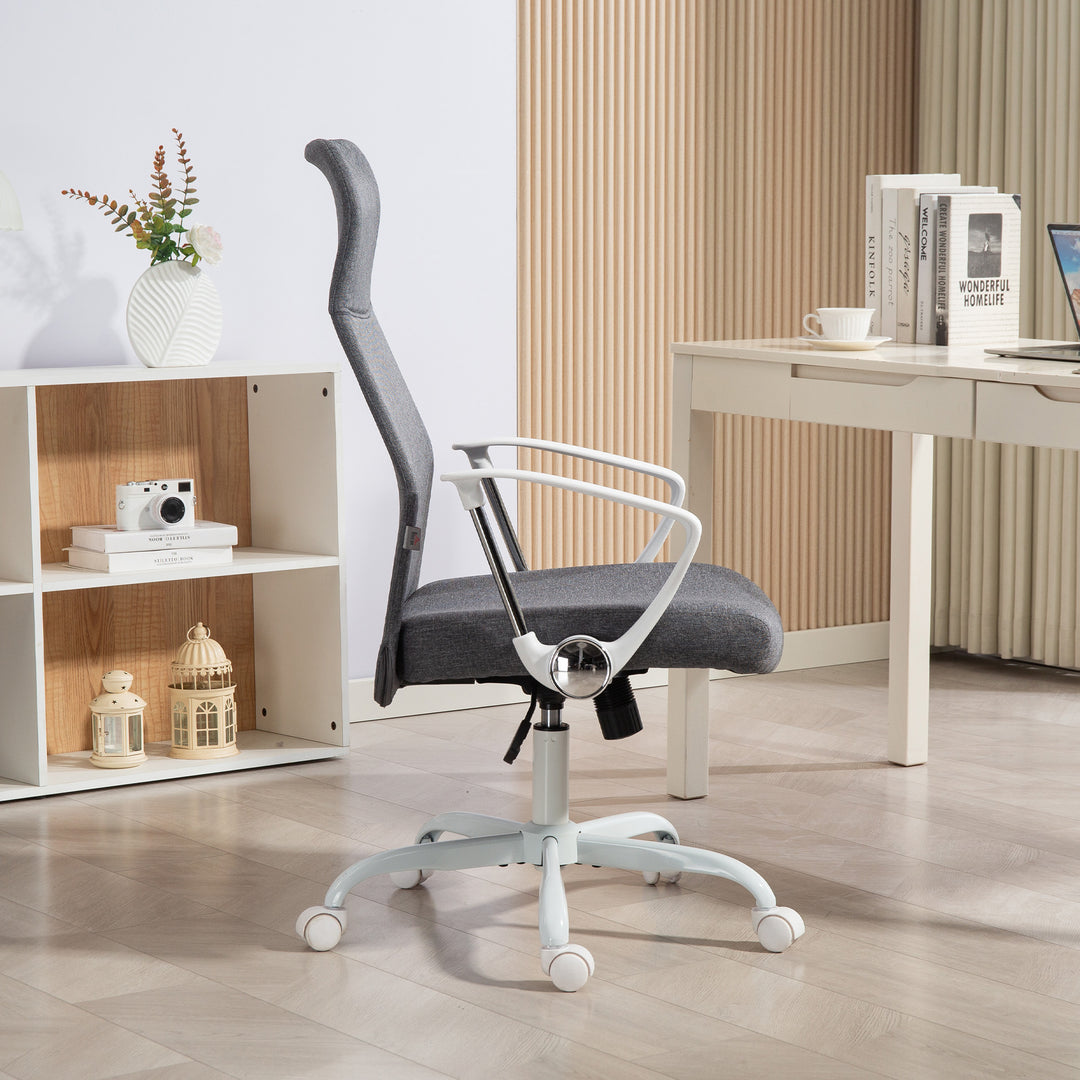 Fabric High Back Office Chair - Grey