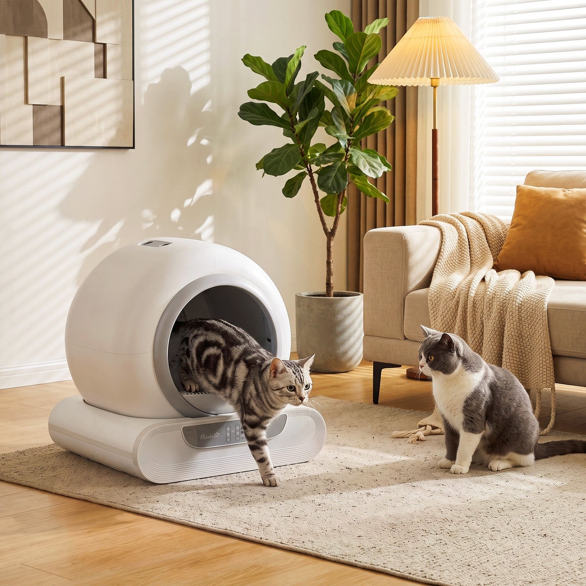 Self Cleaning Cat Litter Tray, Automatic Cat Litter Tray with APP - view 2