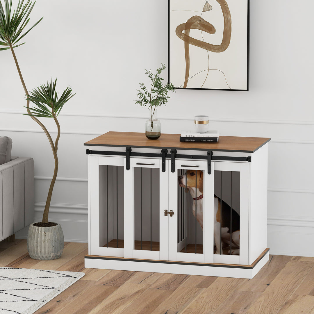 Dog Crate Furniture for Large Dogs, Double Dog Cage for Small Dogs