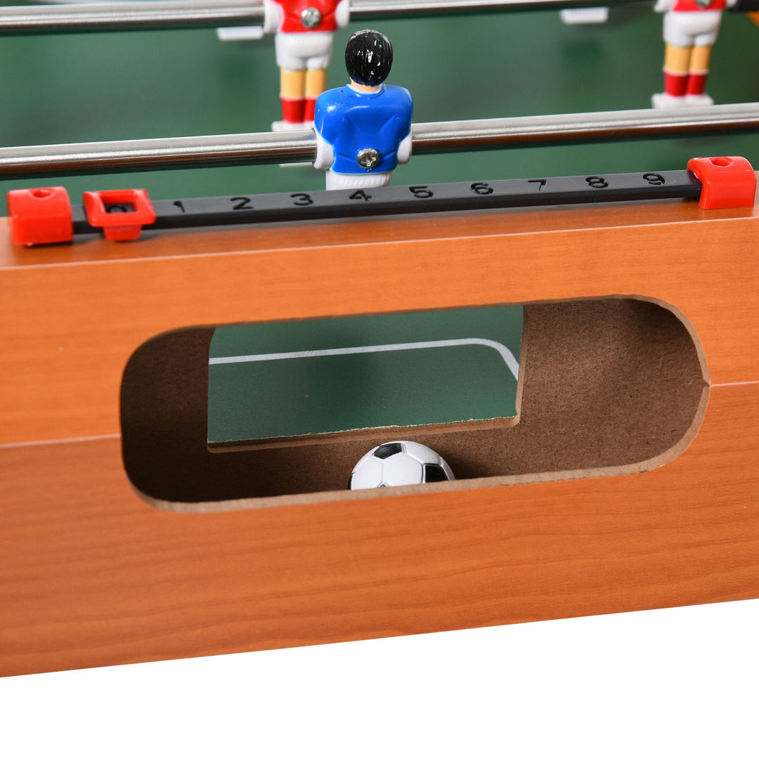 HOMCOM Soozier Foosball Table Heavy Duty  84.5cm for Arcades, Pub, Game Room, 8 Rods, 2 Balls