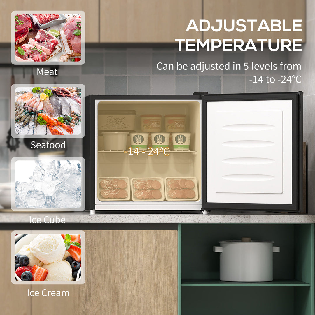 35L Mini Freezer, -24℃ to -14℃ Temperature - Black