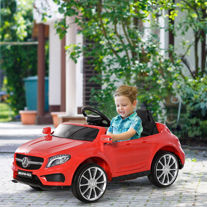 HOMCOM Compatible for 6V Kids Ride On Car Mercedes Benz GLA Licensed Toy toddler w/ Music Remote Control Rechargeable Headlight Two Speed | Aosom UK