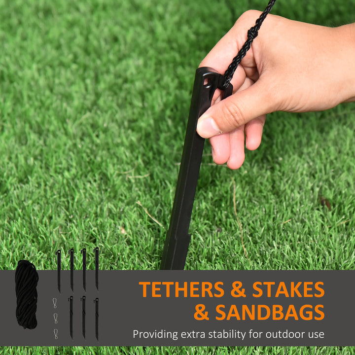 MCL 9FT Inflatable Halloween Pumpkin Ghost with Build in LED,  Outdoor Lighted Blow Up Inflatables for Party Indoor, Garden, Lawn